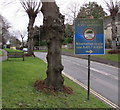 Alternative route sign in Burford for long vehicles towards Lechlade