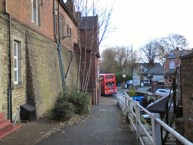Exit from Romiley Station