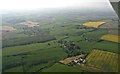 Normanby le Wold and Wolds escarpment south of Caistor: aerial 2018