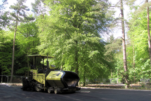 Surfacing the new Coach Park in Wendover Woods