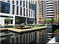 Floating lawn play area, Paddington Basin