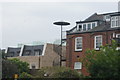 View of a parasol-like structure with a spiral staircase at the rear of Autumn Rise from Sutton Court Road