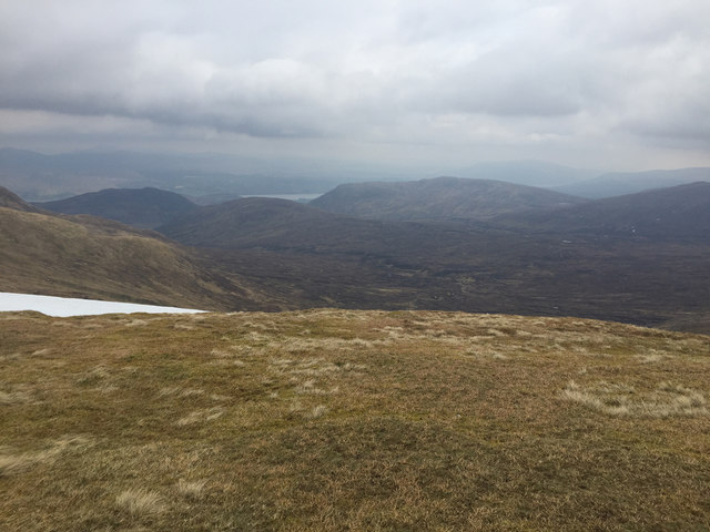 North east from the Meall Buidhe ridge