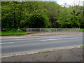 West side of an A479 river bridge north of Cwmdu, Powys