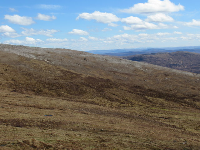Stony south ridge of Mullach Tarsuinn in Glen Cannich