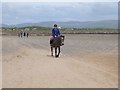 SD1578 : Horse rider on Hodbarrow Bank by Oliver Dixon
