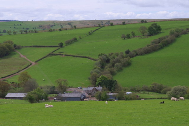 Cwm-Gwenddwr farm and valley grazing land