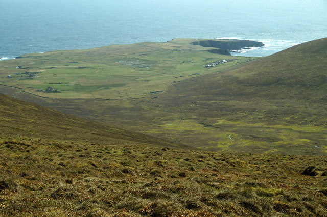 The Daal and South Ness from Hamnafield, Foula
