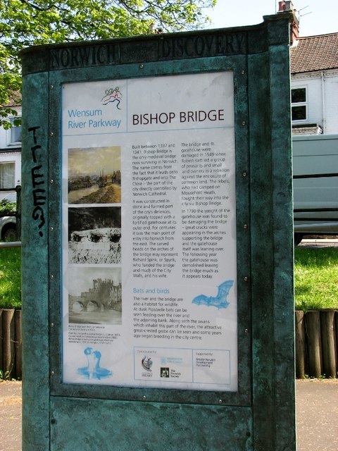 Bishop Bridge (information board)