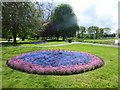 Flower bed in Riverside Leisure Area