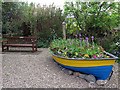 Boat planter & bench, Applin Cross, Coldingham