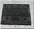 John Galt memorial plaque