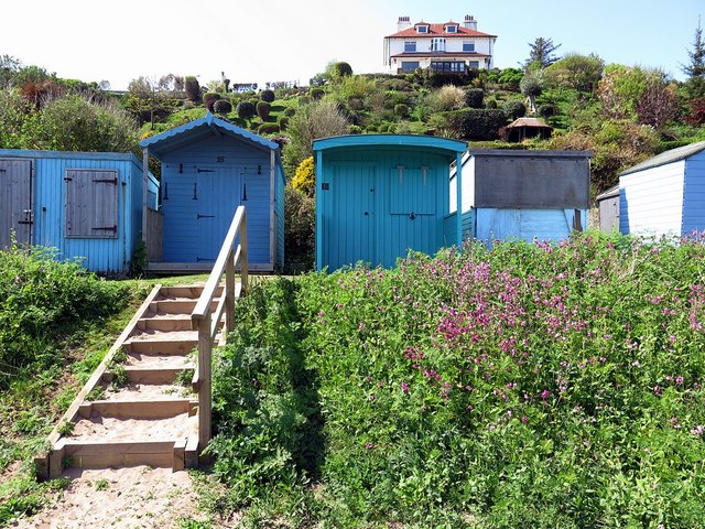 Beach huts, Coldingham Bay