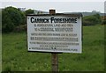 NX5749 : Sign at Carrick Foreshore by Richard Sutcliffe