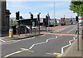 Clarence Place twin pelican crossings, Newport