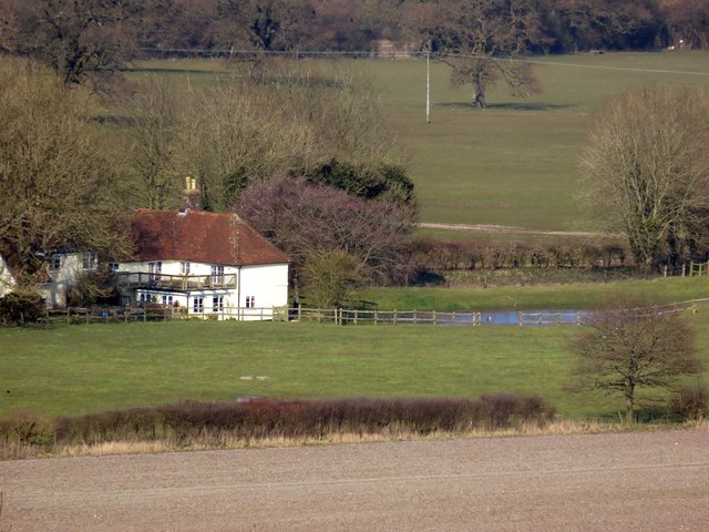 Pond Cottages viewed from Beacon Hill