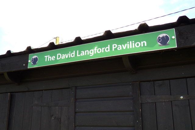 The David Langford Pavilion sign