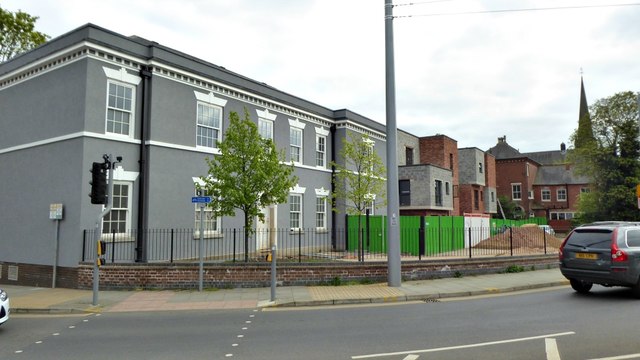 The Grange and new apartment block