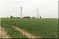 Field and pylons, Morthen