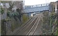 Footbridge over main line