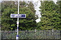 Leaning lamp post at Walmer Station