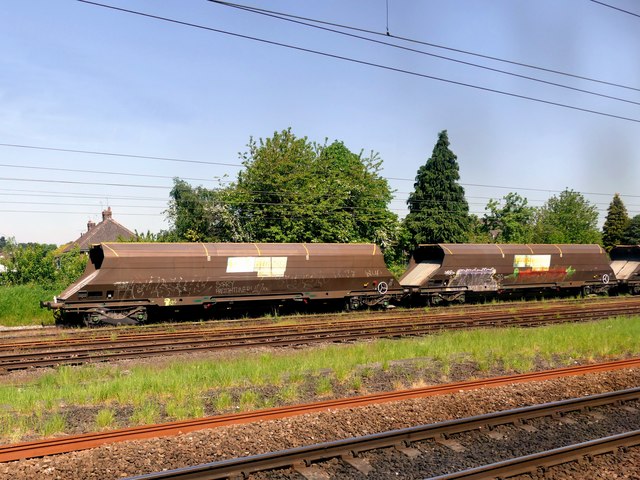 Freight wagons in a siding at Holgate