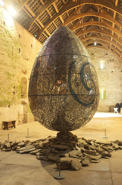 Cosmic egg, Tithe barn, Buckland Abbey