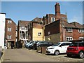 The backs of Grade II* listed houses at Almary Green