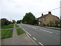 The A151 leaving Corby Glen