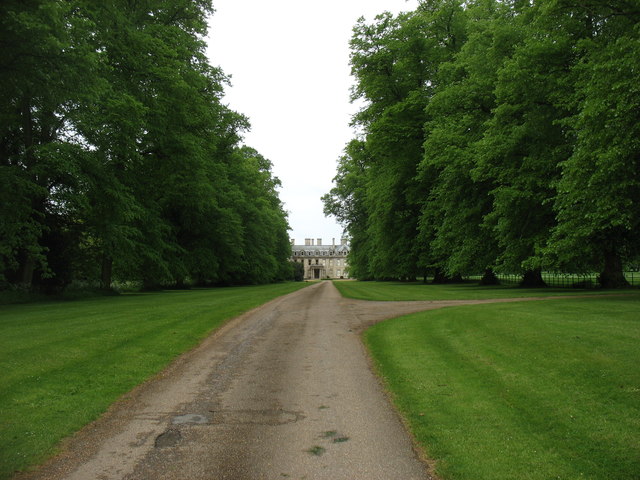 The drive to Elton Hall