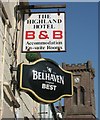 Sign for the Highland Hotel, Doune