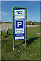 TM4762 : Sizewell Beach Car Park sign by Geographer