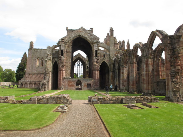 Melrose Abbey, Cistercian founded 1136 © David Hawgood :: Geograph ...