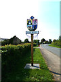 TM4562 : Sizewell Village sign on Sizewell Gap by Geographer