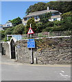 Three signs on a Looe corner