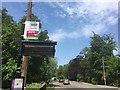 Bus stop with digital display