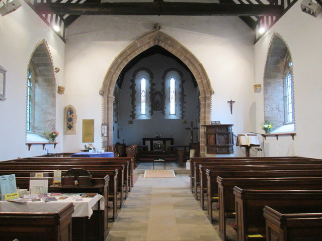 Interior view of Orleton Church