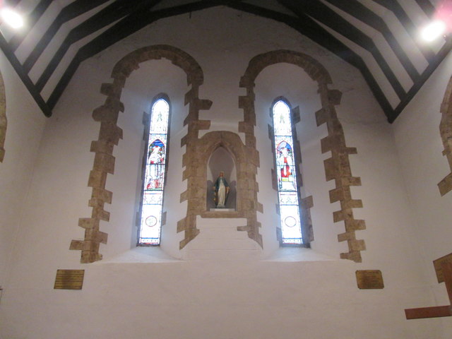 Stained-glass windows at Orleton Church