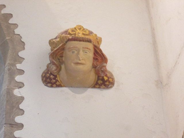 Engraved face at Orleton Church #1