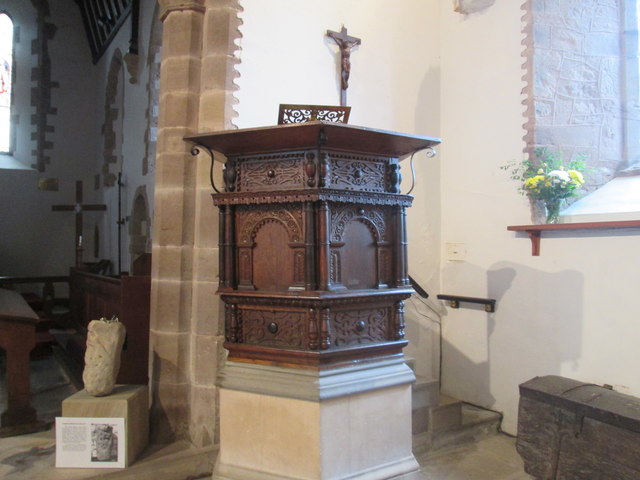 A pulpit view at Orleton Church