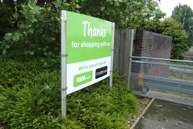 Asda Stoke Park Superstore sign