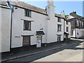 White cottage with old-style doorbell, Fore Street, West Looe