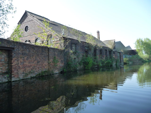 Derelict industrial building, off Stanton Road