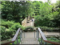 Steps down from the Visitor Centre, Creswell Crags