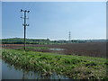 SO8785 : Waterlogged farmland near Newtown Bridge by Christine Johnstone
