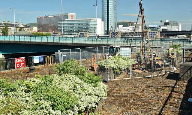 Test boring, Queen's Quay, Belfast (June 2018)