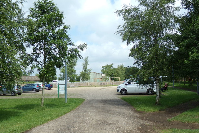 Entrance of the Lorry & Horse Trailer Parking Area
