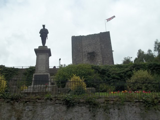 Clitheroe Castle and War Memorial