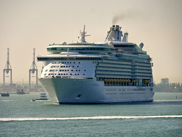 Navigator of the Seas leaving Southampton