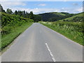 Road (B4518) heading towards Tylwch